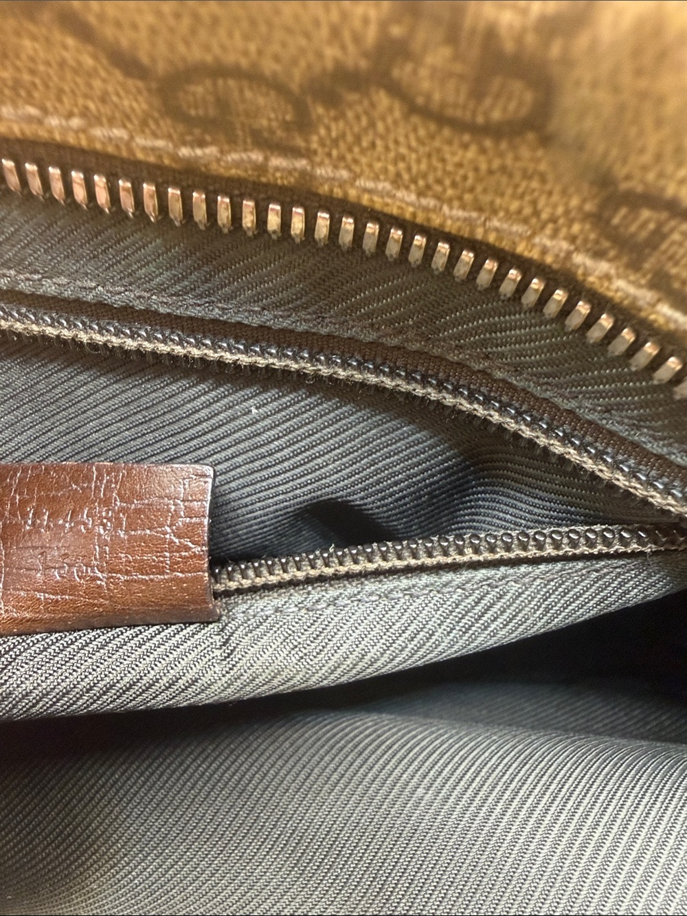Gucci Brown GG Supreme Belt Bag with Dark Leather Trim - Picture 6 of 7